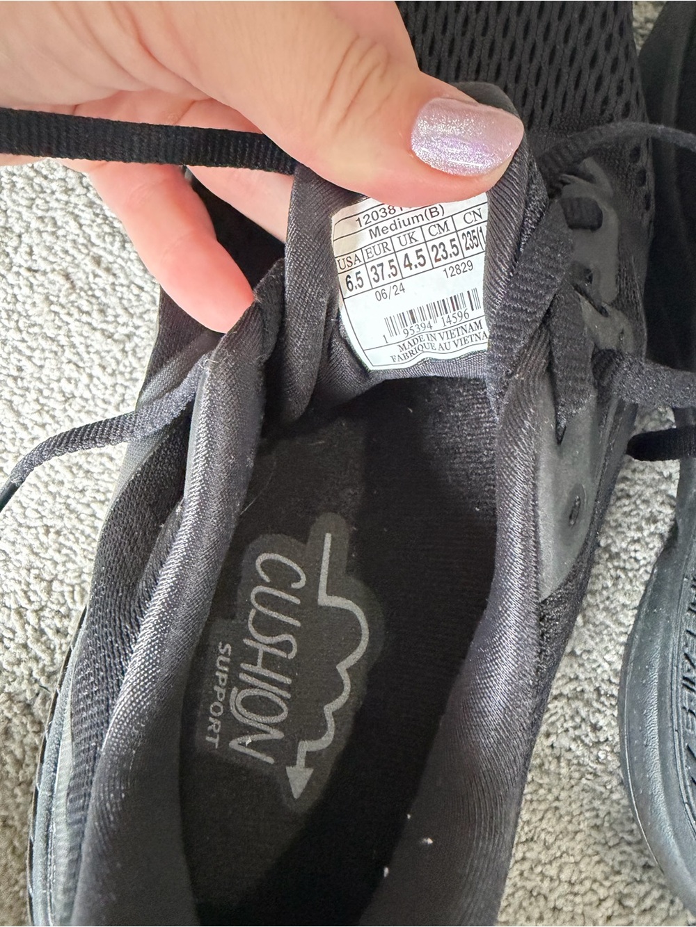 Brooks Black Adrenaline GTS Athletic Running Shoes - Picture 6 of 6